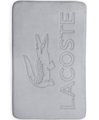 lacoste memory foam logo rug