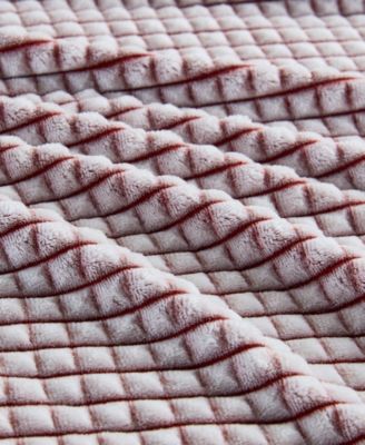 Carved Plush Blanket, King