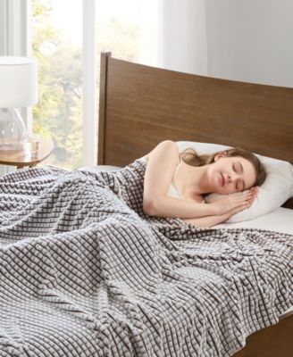 Carved Plush Blanket, Twin