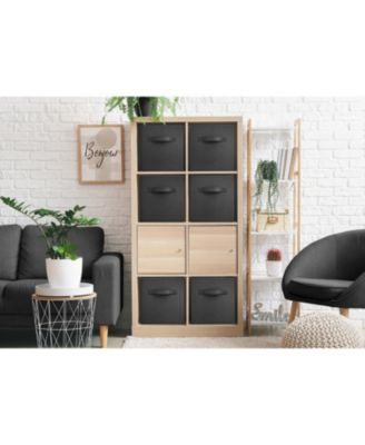 6 Pack 13 Inch Foldable Storage Cubes with Handles- for Organizing Home, Shelves, Nursery, Playroom, Closet and More