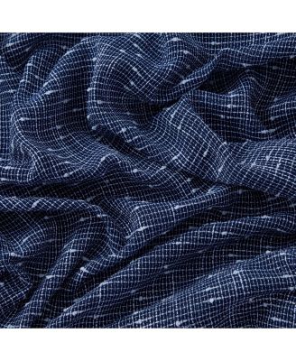 Emily Faux Linen Semi Sheer Transparent Rod Pocket Back Tab Lightweight Window Curtains Wide Panels, Pair