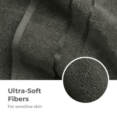 Washcloth | Onyx | 12"x12" | Turkish Cotton and Viscose Material Blend | Extra Smooth, Odor Resistant and Highly Absorbent