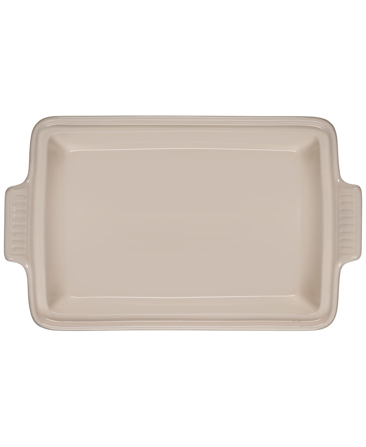 LE CREUSET HERITAGE STONEWARE 12" X 9" COVERED RECTANGULAR BAKING DISH 