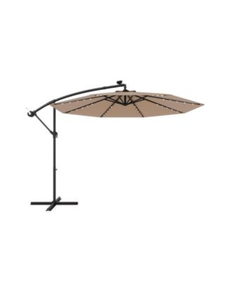 Solar Offset Hanging Umbrella with 40 Lamp Beads and Solar Panel