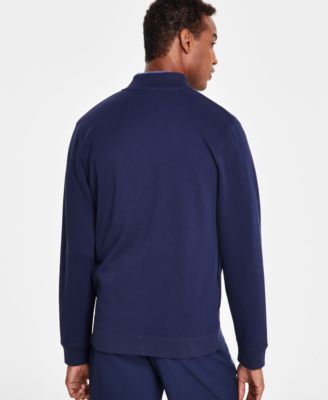 Men's Piqu&eacute; Knit Bomber Jacket, Created for Macy's