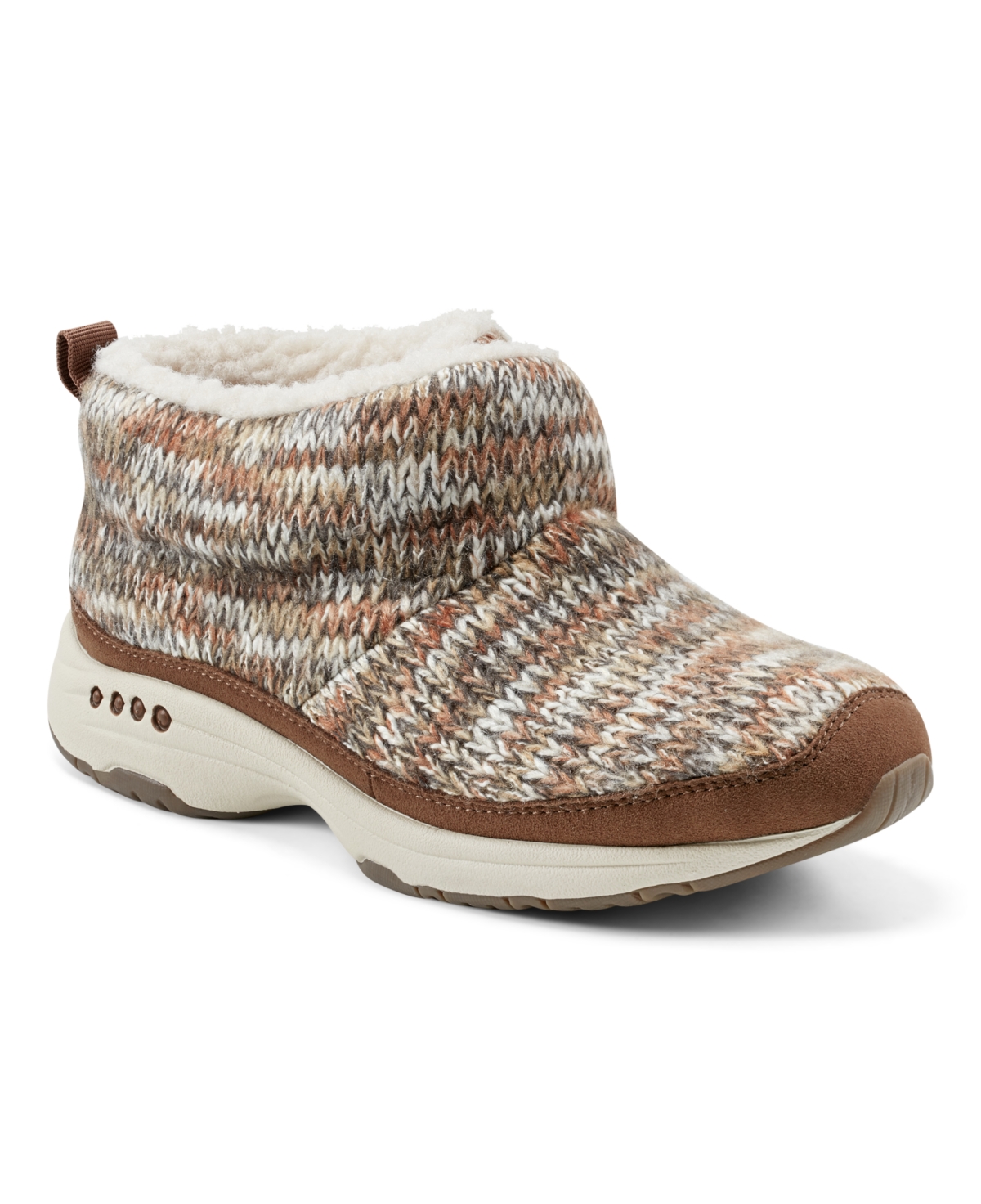 Women's Trippin Cozy Ankle Booties - Brown Knit Multi
