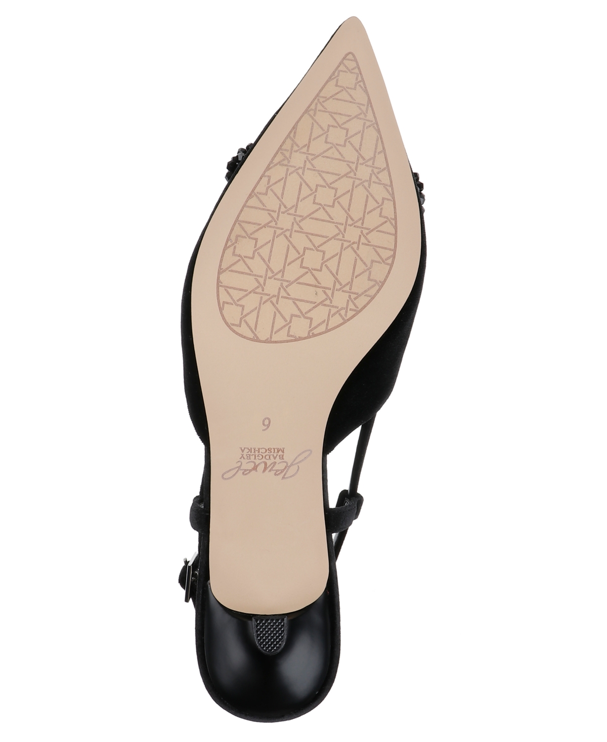Jewel Badgley Mischka Tabitha Slingback Kitten Heel Pump In Bordeaux Velvet