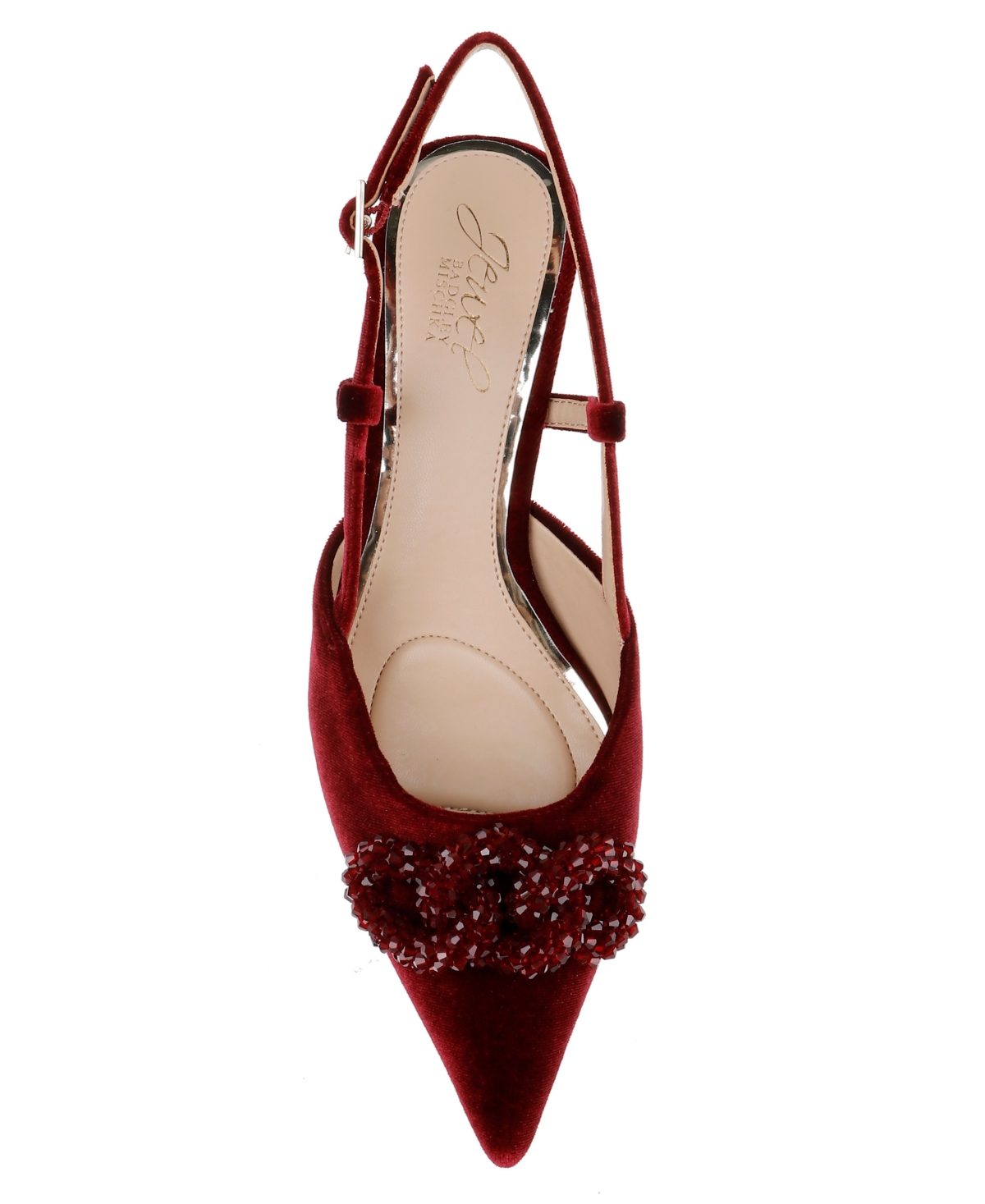 Jewel Badgley Mischka Women's Tabitha Ornamented Slingback pumps