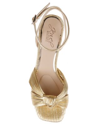 Badgley Mischka Women's Ultra Kitten Heel Sandal - Strappy Heeled Dress Sandals