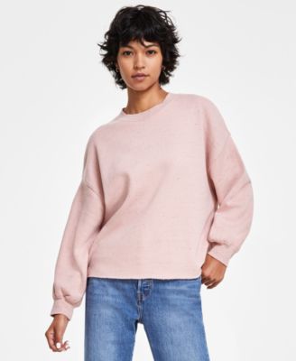 Levi's - Women's Leo Crewneck Raw-Edge-Hem Sweater