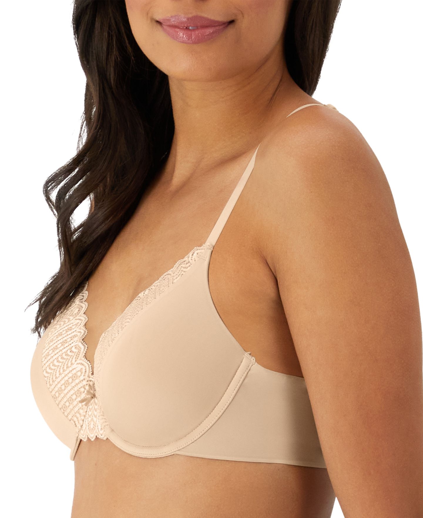 Бра Shaping, на косточках, полное покрытие, кружево — Maidenform, цвет: Миндальный — фото 2