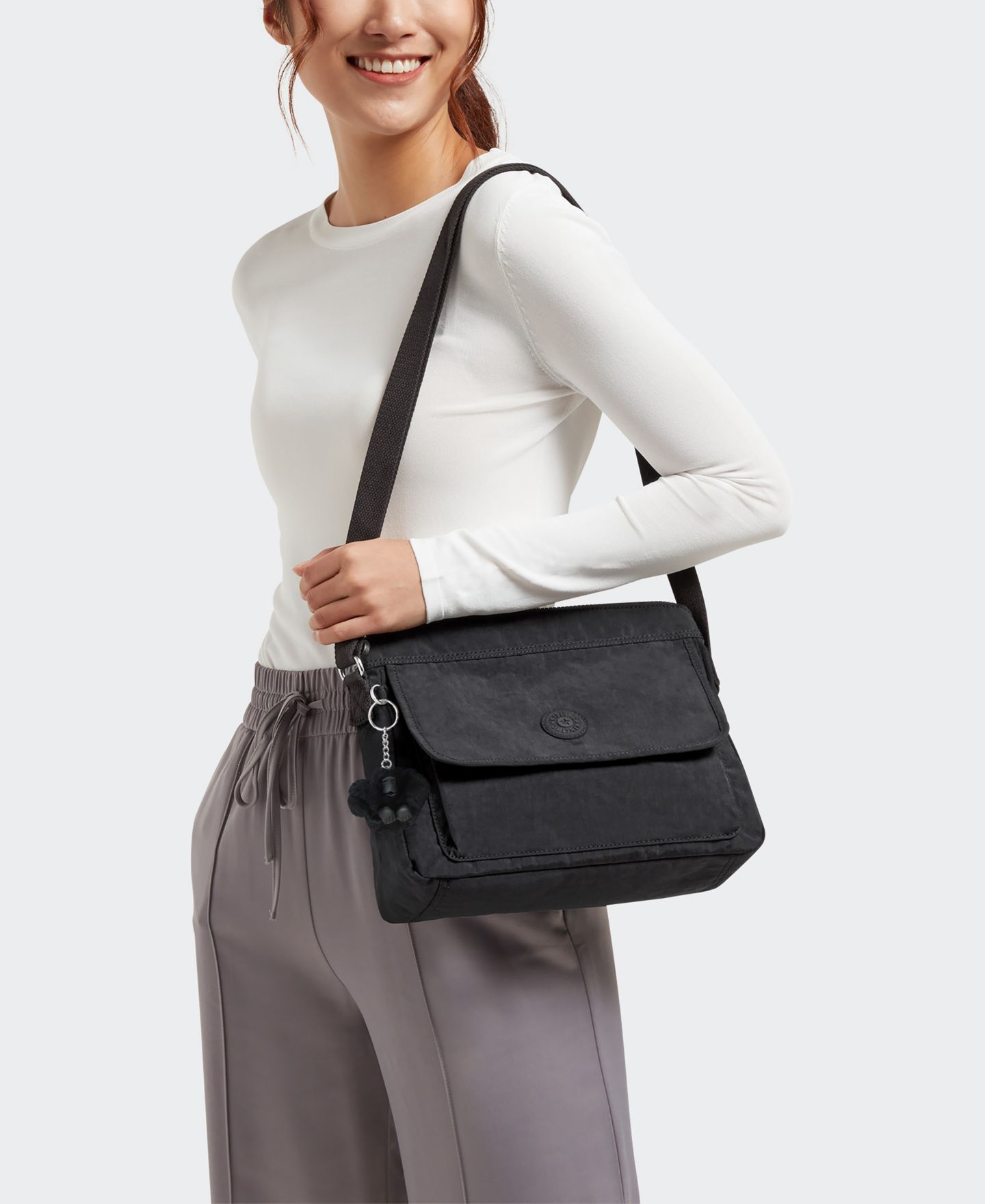 Женская сумка Kipling Aisling Small Crossbody, цвет: Чёрный — фото 6