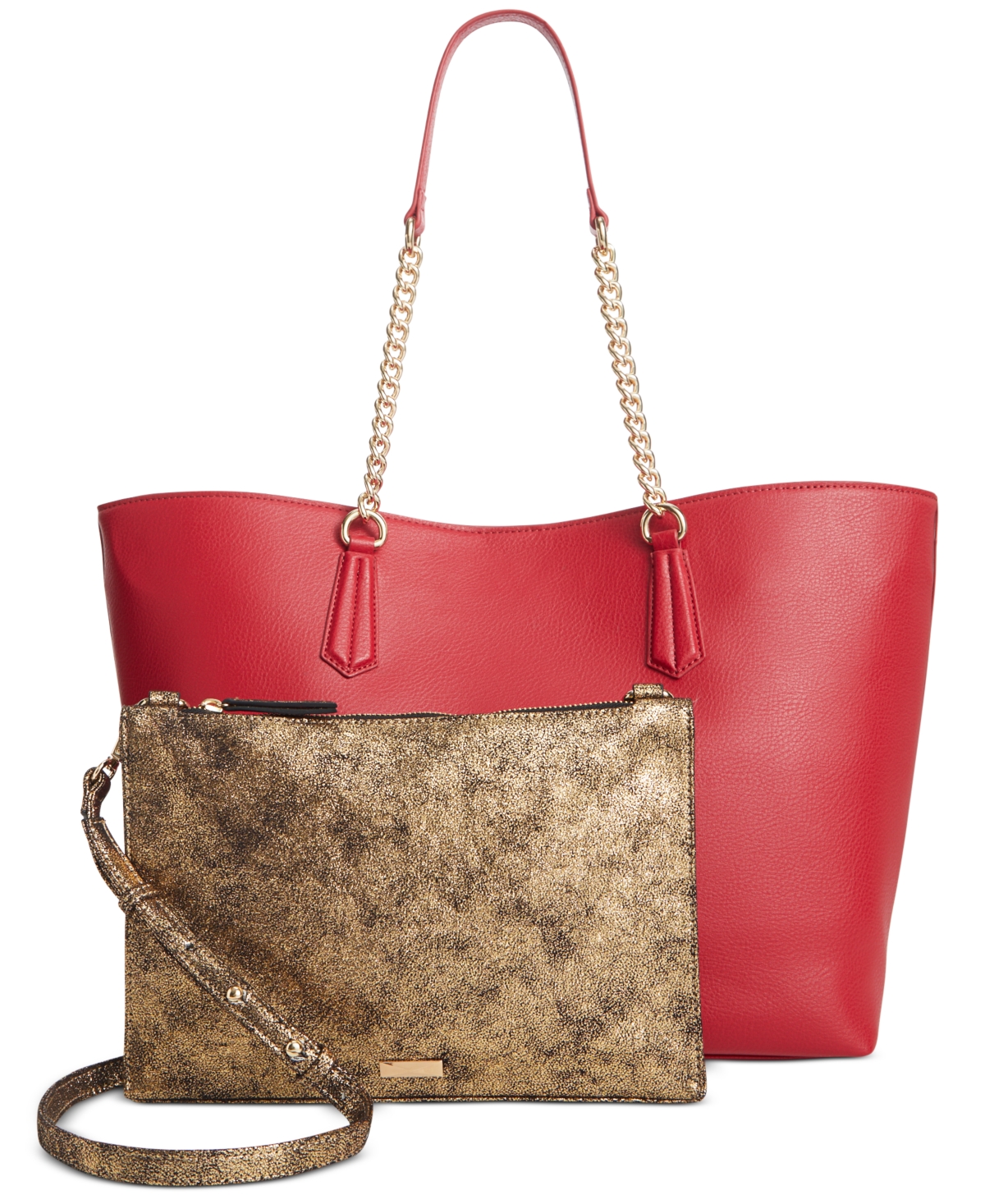 Inc International Concepts Zoiey 2-in-1 Extra-large Tote, Created For Macy's In Red Pep,pix Mtl