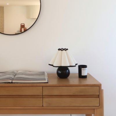 Blair Modern LED Classic Table Lamp with Black Marble Base (10"), Bulb Included