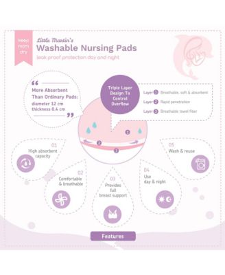 Little Martin's Washable Nursing Pads - 4 Counts