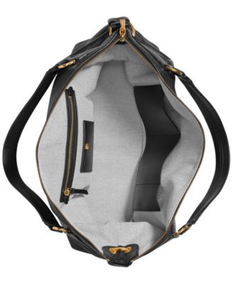 Glenwood Top Handle Leather Satchel with Tassel Detail