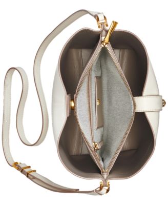 Bridgehampton Leather Turnlock Triple Compartment Crossbody