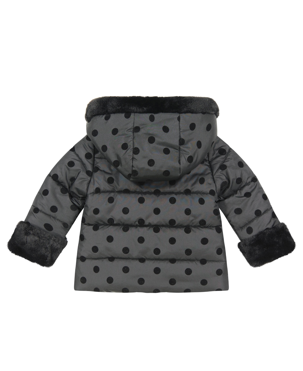 S Rothschild & Co Baby Girls Flocked Longline Jacket