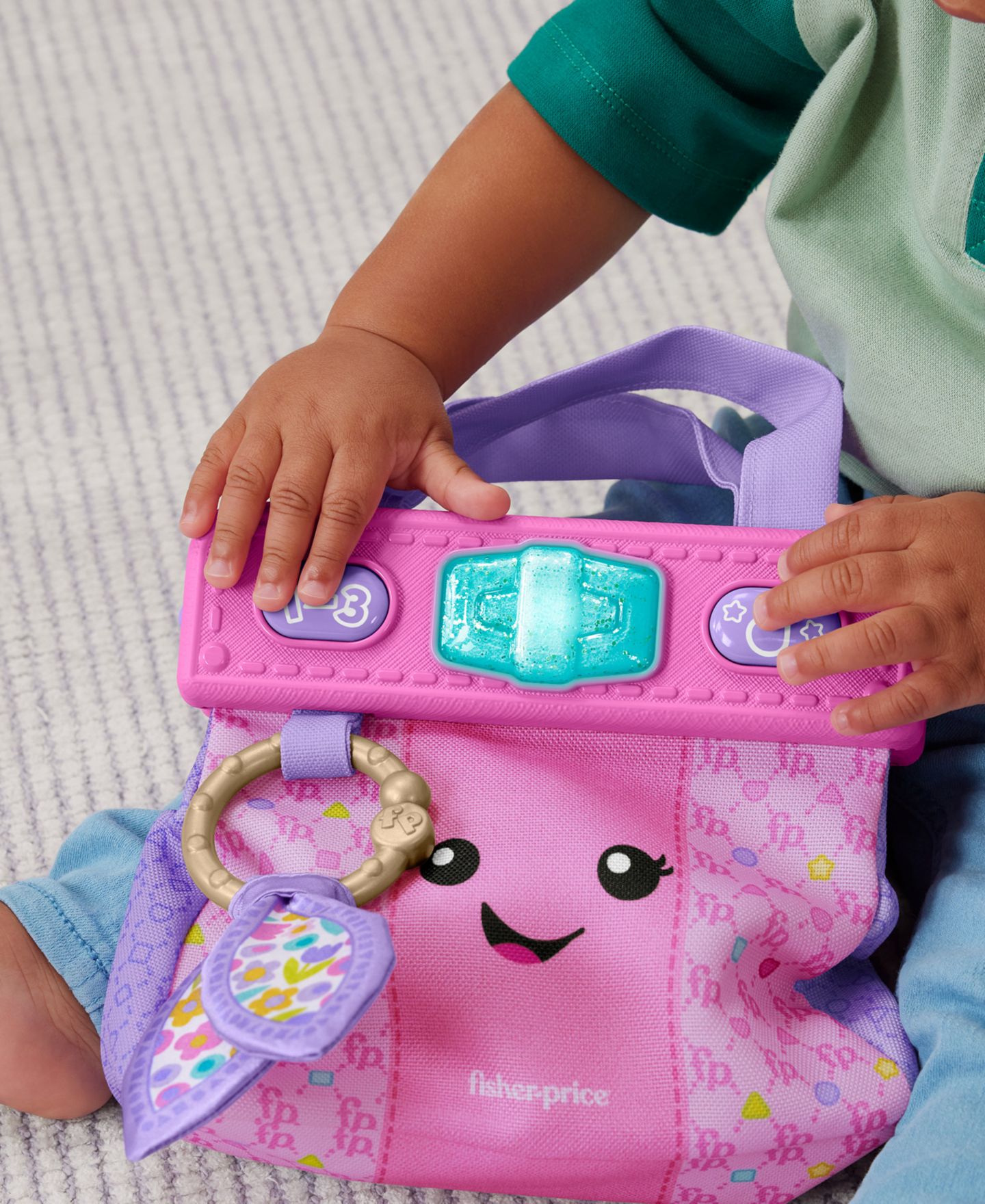 Детские игрушки Fisher Price Fisher-Price Laugh Learn Going Places Learning Purse Baby Toddler Toy Bag Accessories — фото 3