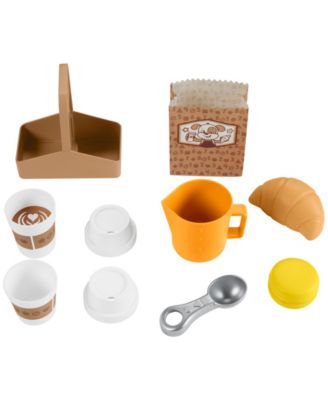 Fisher Price Fisher-Price Laugh Learn Learn Serve Coffee Café Toddler Electronic Toy, 10 Play Pieces