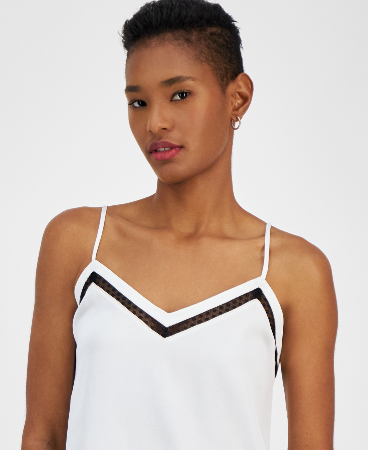 HUGO BOSS WOMEN'S LACE-INSET V-NECK CAMISOLE