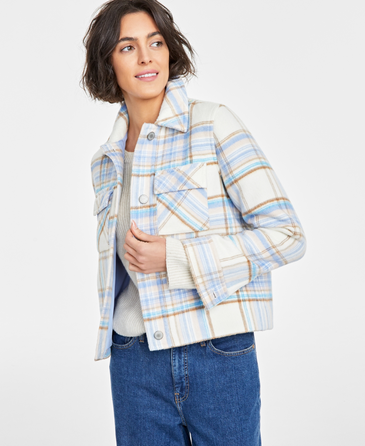On 34th Women s Short Jacket Created for Macy s Deep Black Smart Closet