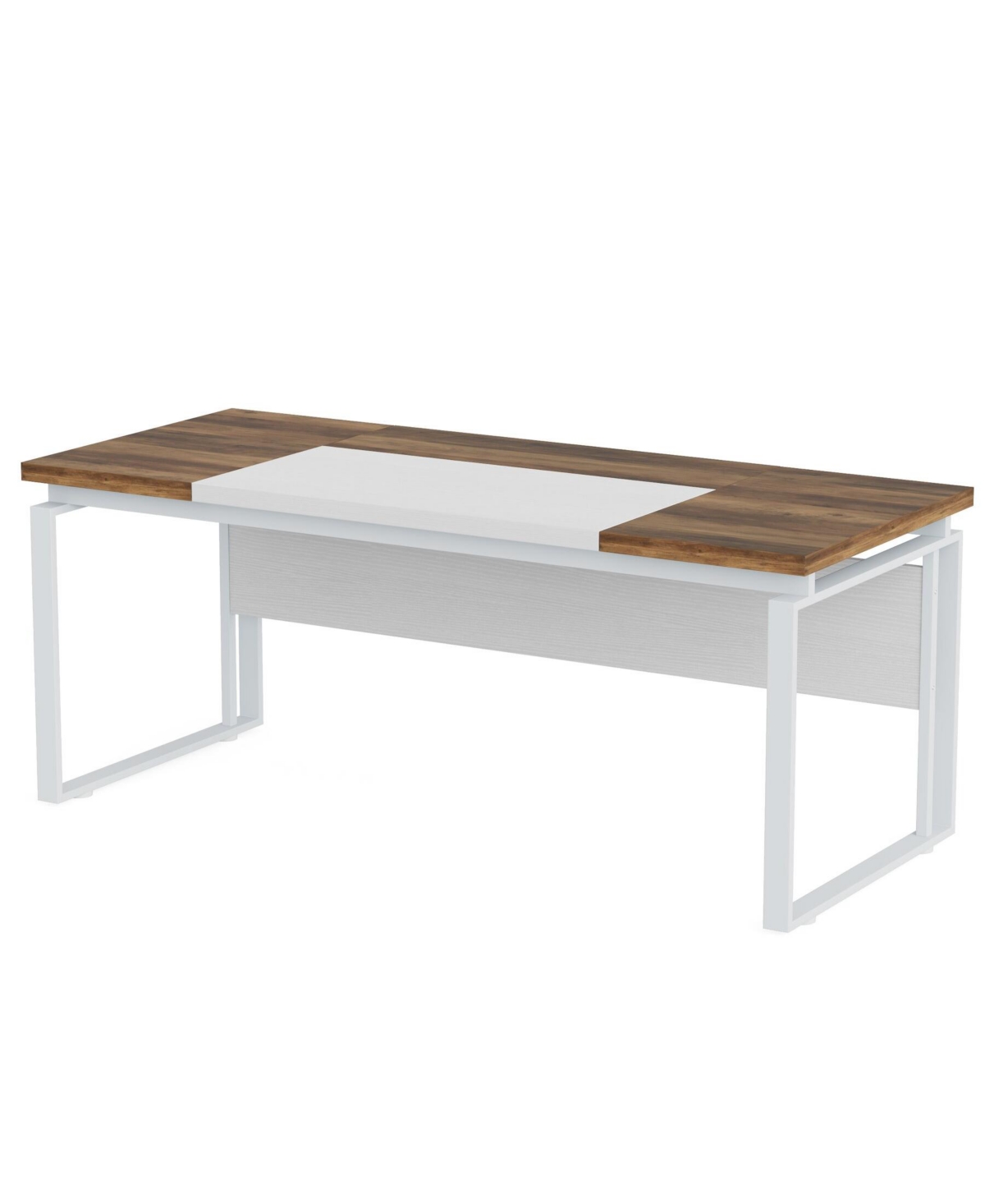 Tribesigns 63&#x22; Modern Conference Table with Splicing Board, 5FT Meeting Tables for Home Office, Business Training Seminar Table with Stylish Meta