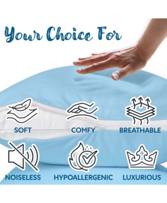  Body Size Waterproof Pillow Protector with Zipper  (1 Pack)