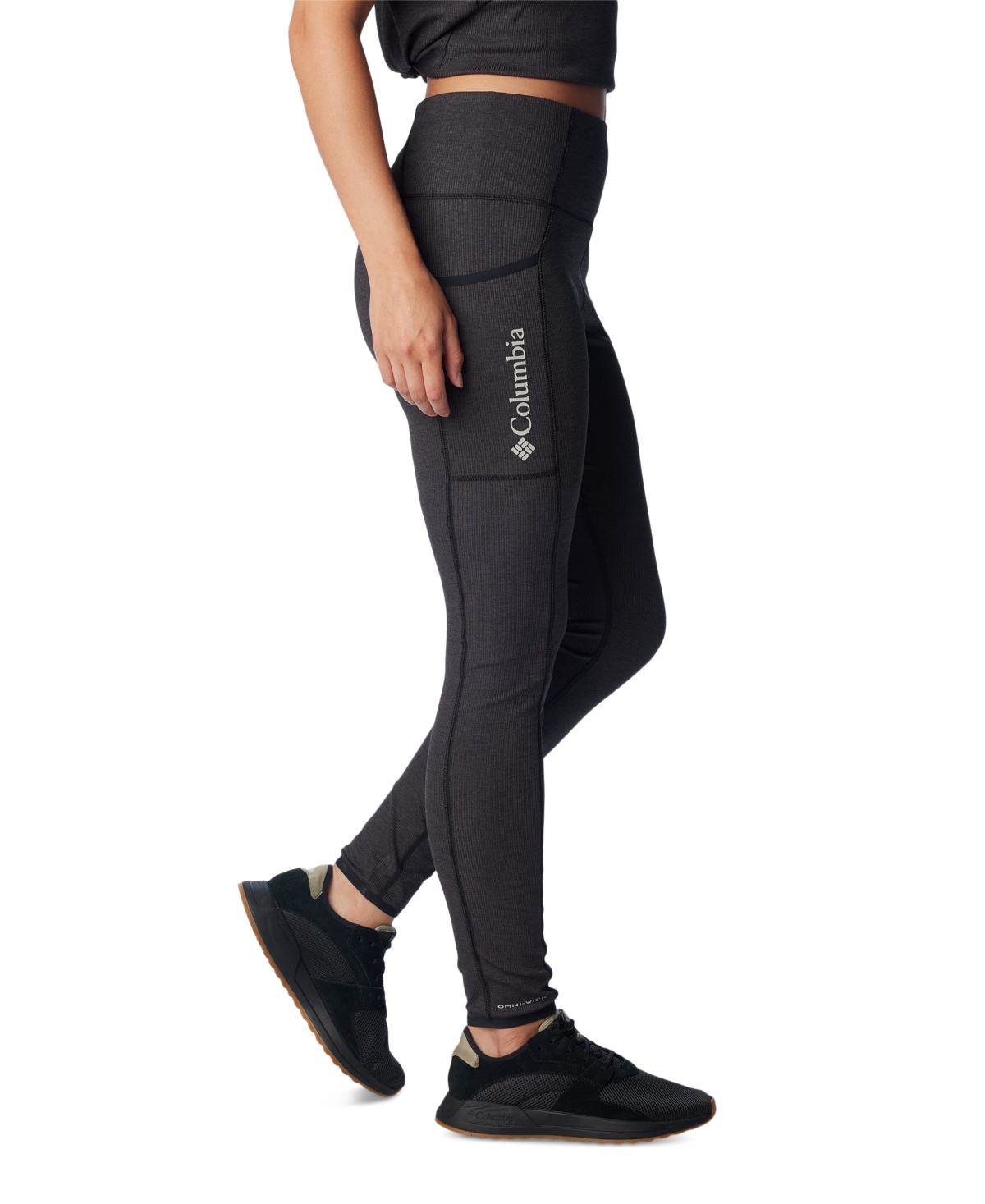 Columbia Women's Move Leggings In Black Heather