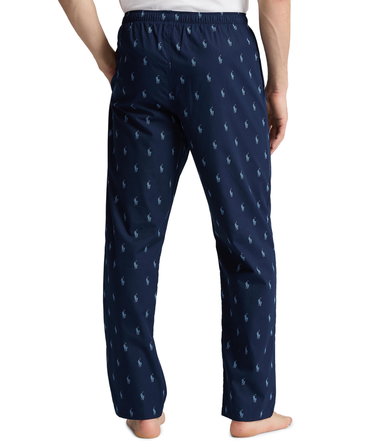 Polo Ralph Lauren Men's Woven Pony-Print Pajama Pants -SUMMER BLUE ALL OVER POLO PL