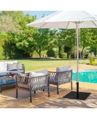 40 lbs Square Umbrella Base Stand with for Backyard Patio