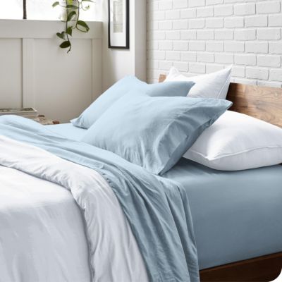 Ultra-Soft Sandwashed Microfiber 4 Piece Sheet Set, Queen