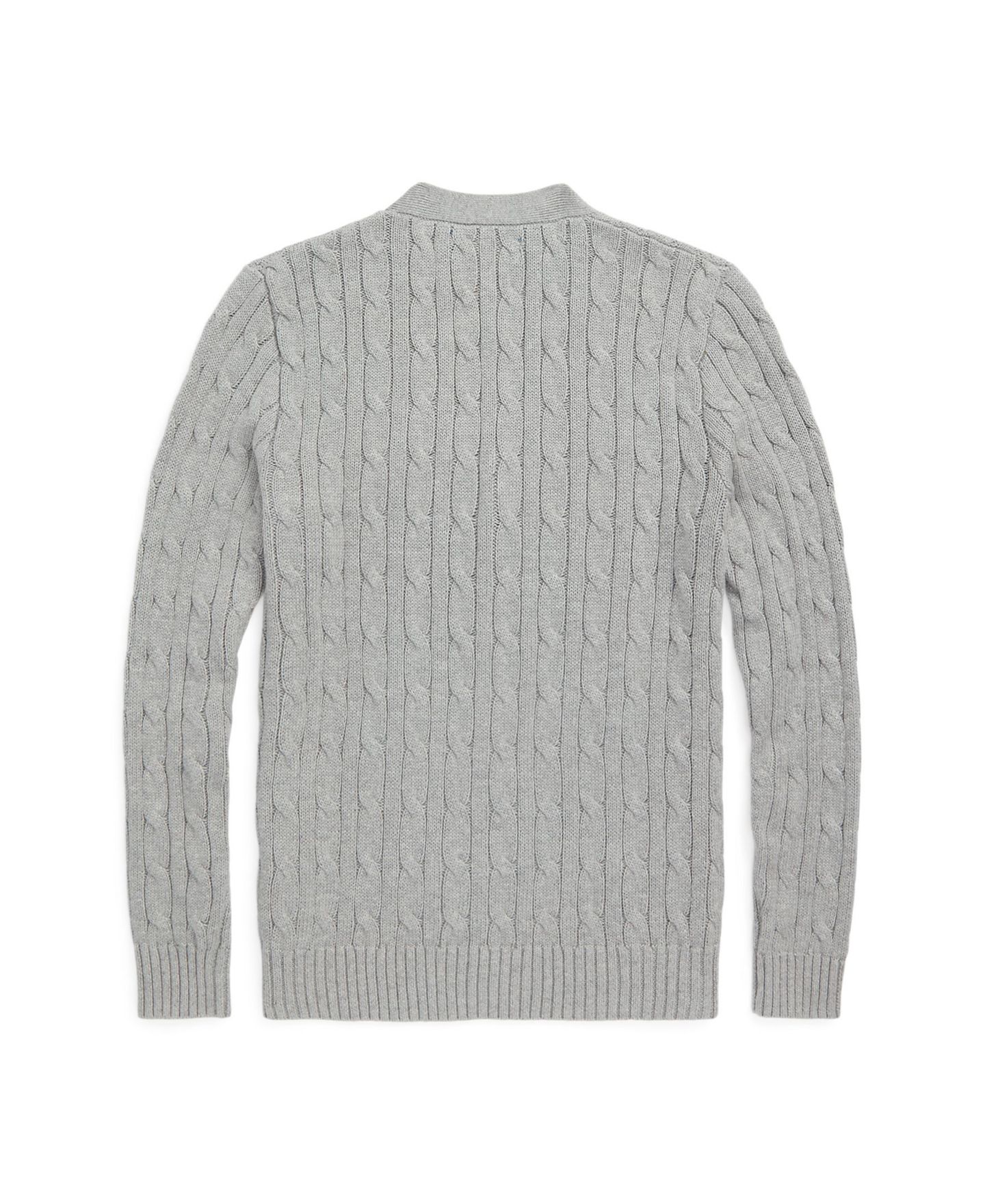 Кардиган Polo Ralph Lauren Cable-Knit Cotton V-Neck Cardigan Sweater для мальчиков, цвет: Меланжевый — фото 5
