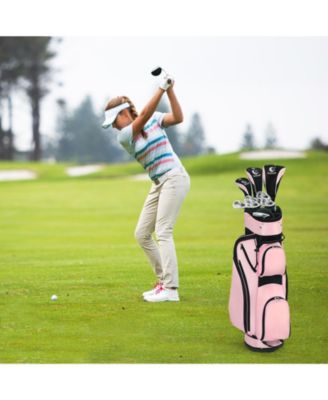 10 Pieces Womens Complete Golf Club Set with Alloy Driver