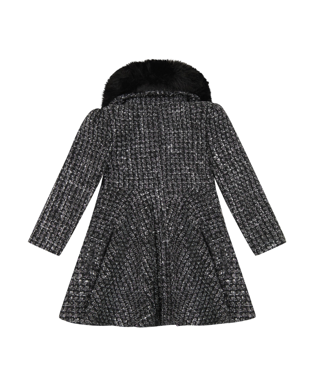 S. Rothschild & Co Toddler & Little Girls Princess Coat -silver