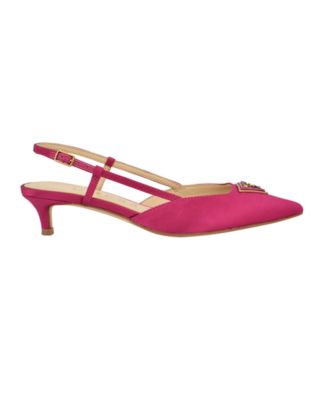 Women's Jesson Logo Slingback Kitten Heel Pumps