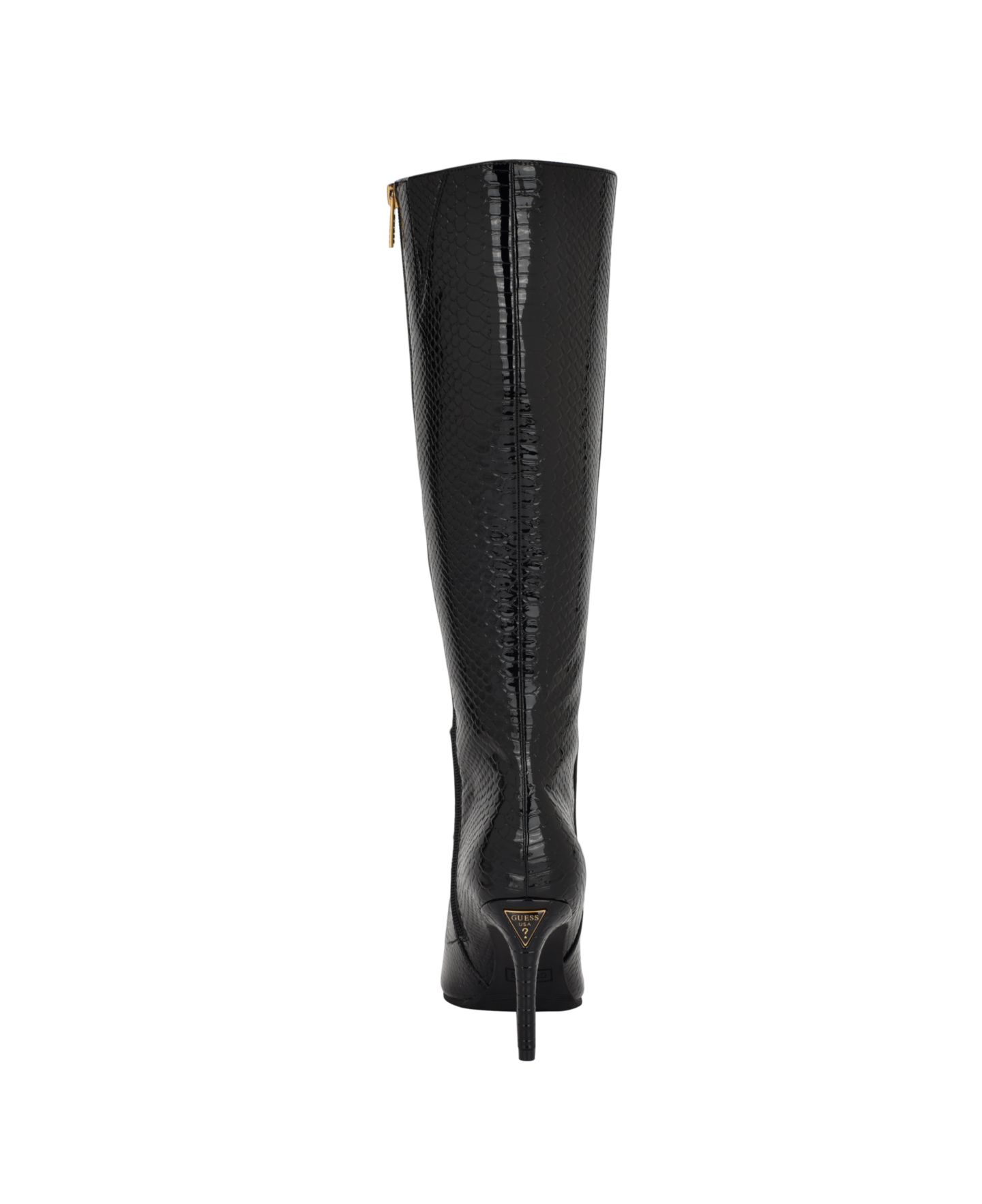 Женские ботинки GUESS Richee Tall Shafted Pointy Toe Knee High Dress Boots, цвет: Чёрный — фото 3