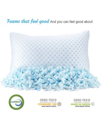 Memory Foam Gel Infused Reversible Cooling Pillow, King