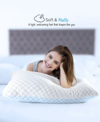 Memory Foam Gel Infused Reversible Cooling Pillow, Standard/Queen