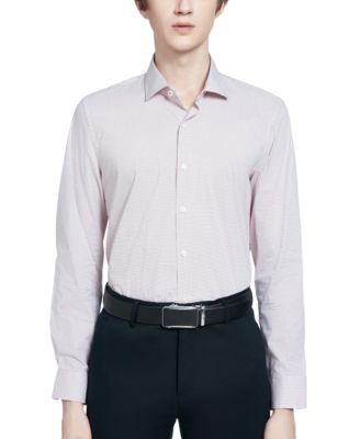 Tallia - Men's Slim-Fit Micro-Geo Dress Shirt