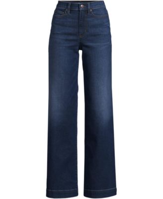 Petite Recover High Rise Wide Leg Blue Jeans