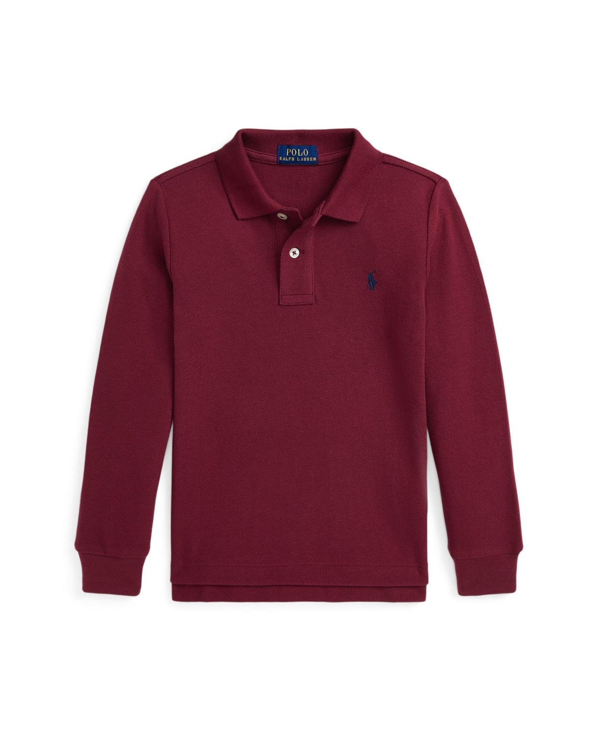 Polo Ralph Lauren Toddler and Little Boys Cotton Mesh Long-Sleeve Polo Shirt