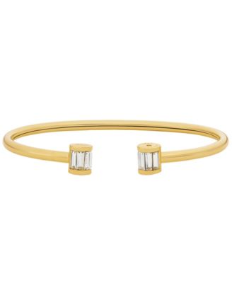 Brass Baguette Flex Bangle Bracelet