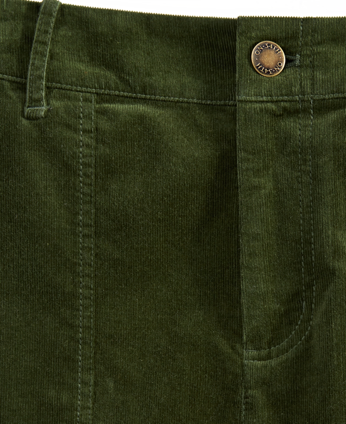 On 34th Women's Corduroy Utility-Pocket Ankle Pants, Created for Macy's