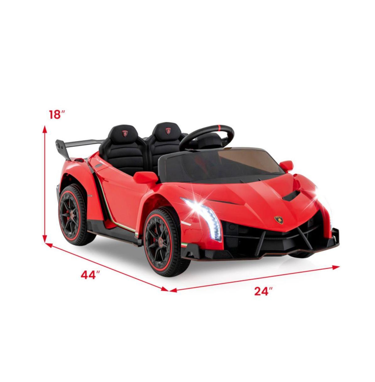 Vebreda 12V Licensed Lamborghini 4WD Kids Ride-on Sports Car with Remote