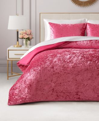 Crushed Velvet 3-Pc. Comforter Set, Full/Queen