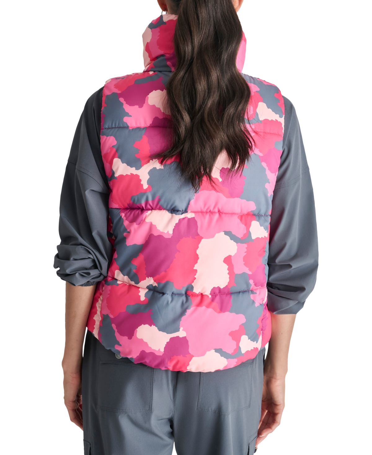 Dkny Sport Women's Printed Puffer Vest