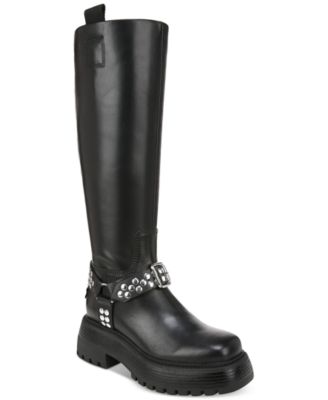 Circus NY by Sam Edelman Hayes Women s Boots Black Leather Stud 11 M