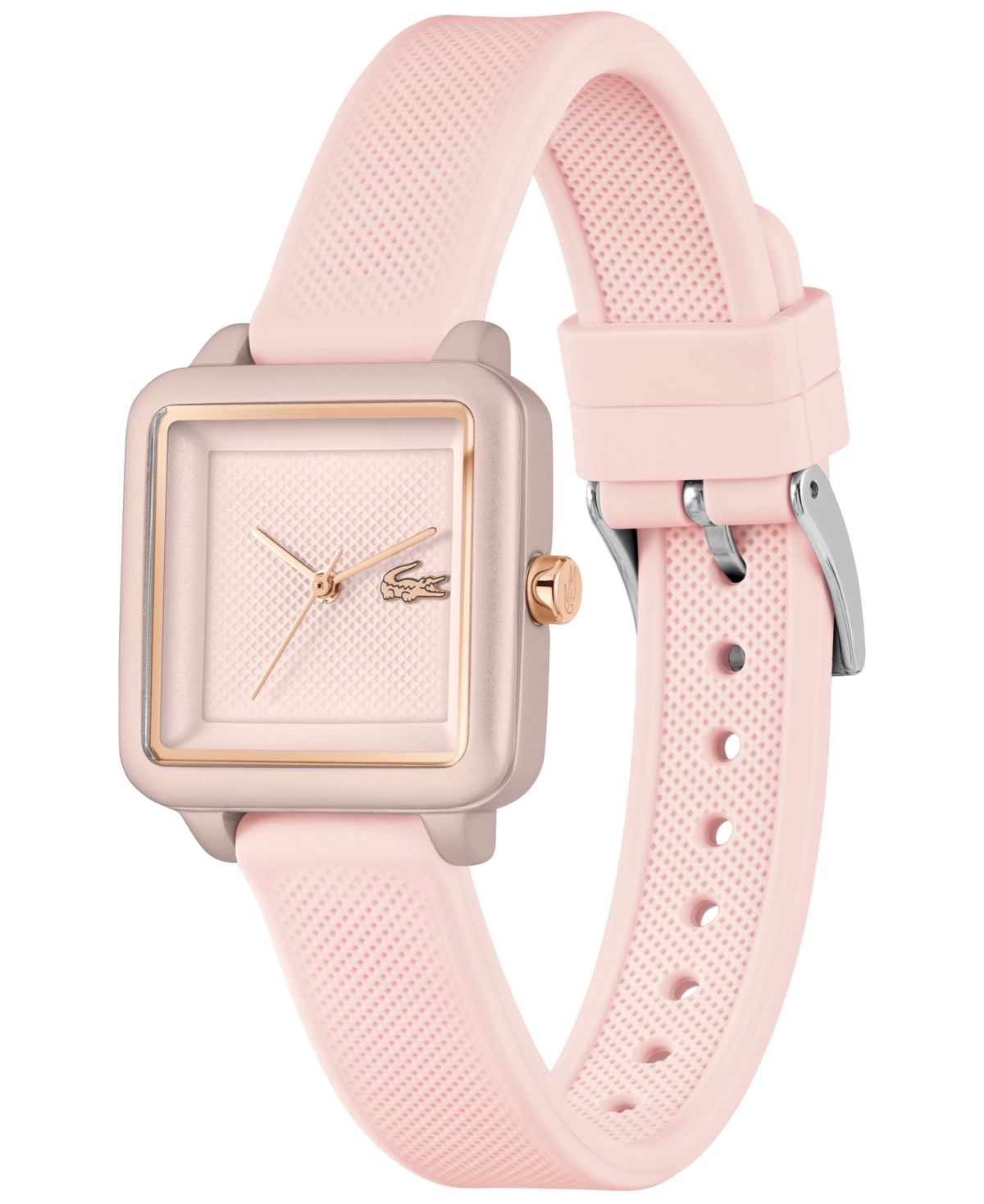 Lacoste Women's  12.12 Flow Pink Silicone Strap Watch 26mm In Pink