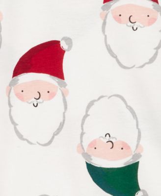 Toddler 2-Pc. Santa Face Snug-Fit Cotton Pajamas